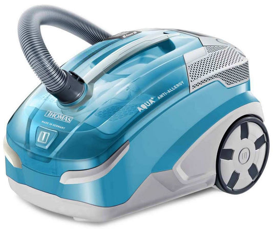 THOMAS Aqua+ 786522 - Light blue allergy vacuum cleaner with water filtration and powerful suction.