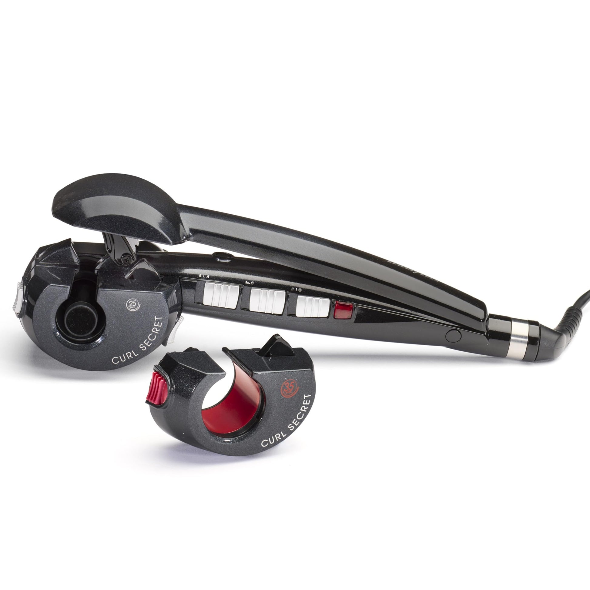 BaByliss Curl Secret - Ionic 2 Automātiskais lokšķēres, 2 maināmi uzgaļi, temperatūras no 190-230°C, melns, 25-35mm diametrs, C1300E