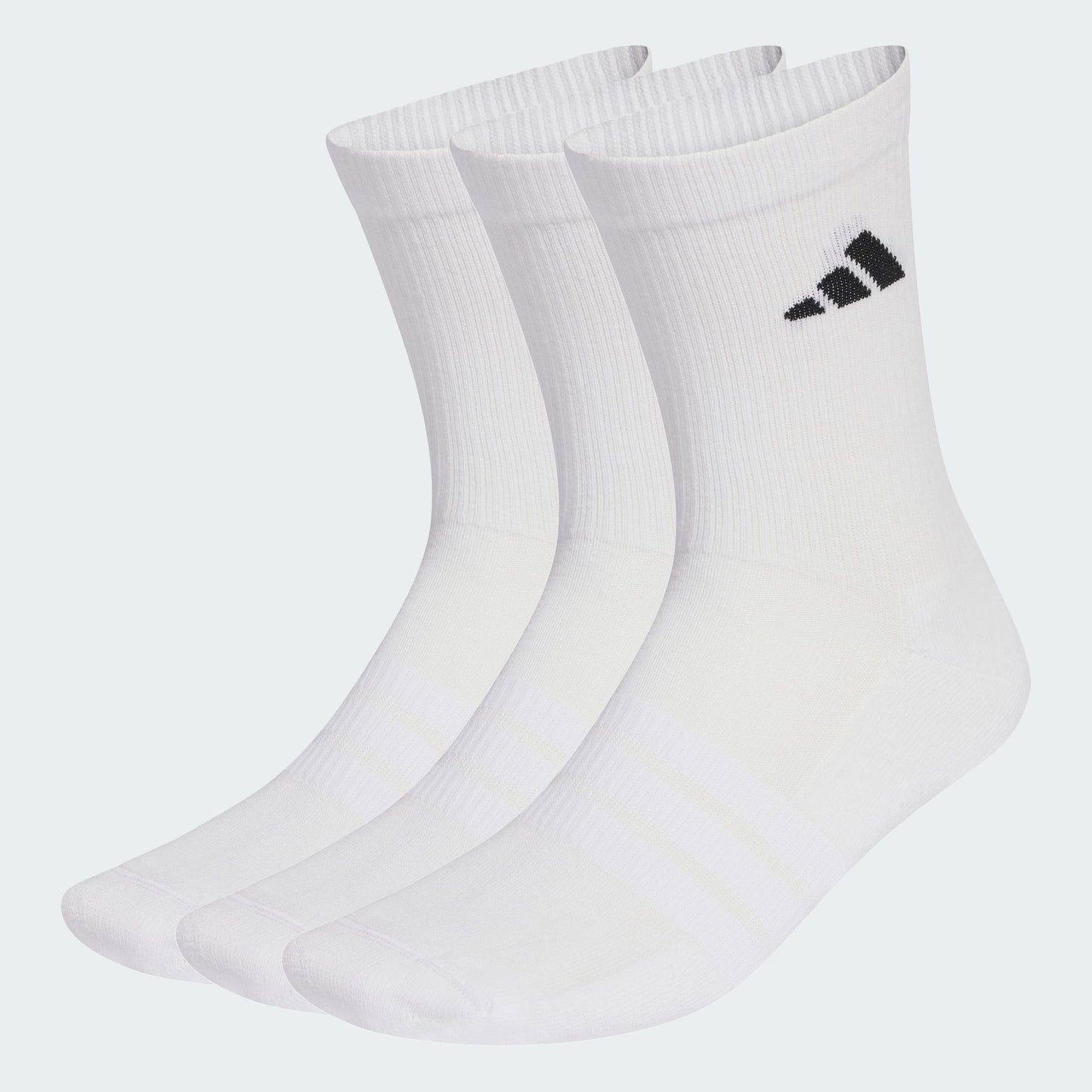 Sporta zeķes adidas Cushioned Sportswear Crew Socks 3 Pair Pack, white/white/black, 42-45