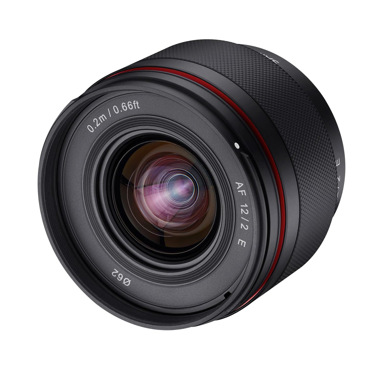 Samyang AF 12mm F2.0 E objektīvs Sony E – autofokusa APS-C plaša leņķa fiksētā fokusa objektīvs Sony E mount APSC, Sony Alpha 6600 6500 6400 6300 6100 6000 5100 5000 NEX kamerām melns