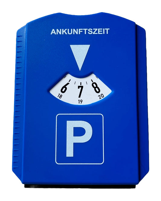 VZL parkošanās disks ar ledus skrāpi, 3 iepirkumu ratiņu žetoni un stikla skrāpis – parkošanās pulkstenis ar sniega skrāpi auto, kravas auto – praktisks skrāpis ar iepirkumu žetonu – parkošanās diski ziemai – atbilst StVO