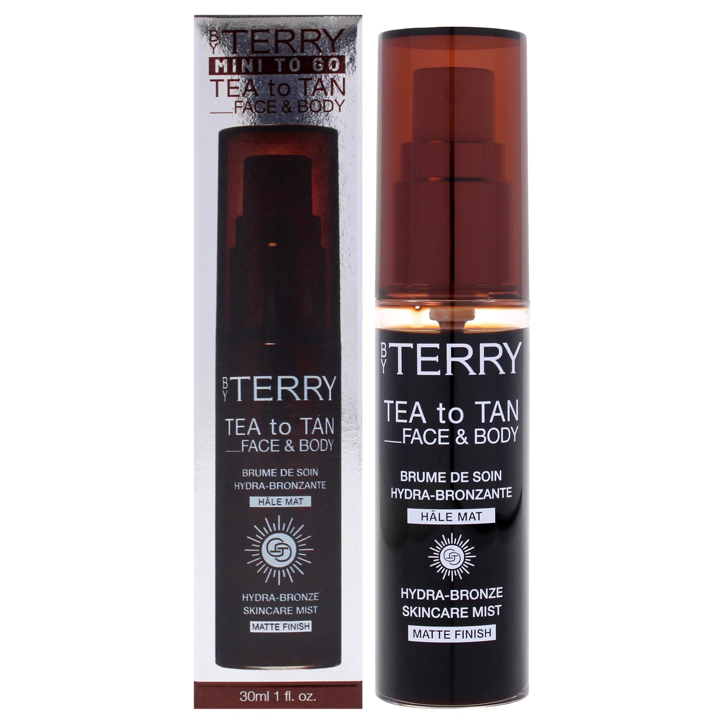 Šķidrs bronzeris sejai un ķermenim By Terry Tea To Tan, matēts finišs, ar ādu kopjošām sastāvdaļām, noturīgs, nenosmērējas, 30ml