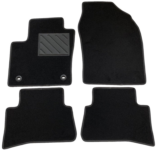 MDM SP-2419 paklāji Velūrs automašīnu paklājs piemērots Nissan Qashqai I 02.2007>2013, melns