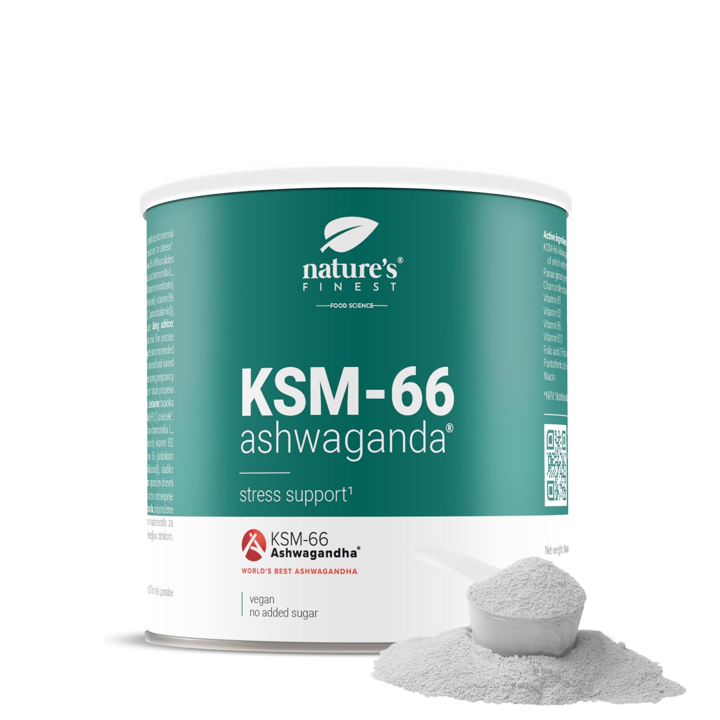 Ašvagandas dzeramais pulveris Nature's Finest KSM-66, 150 g