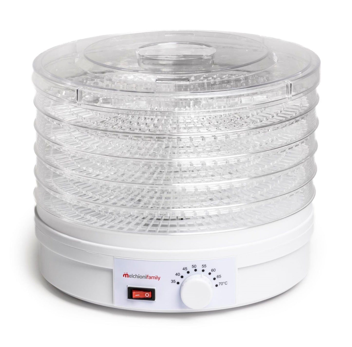 Melchioni ģimene 4823800 Babele MELCHIONI Elektrotrokotājs 5 plaukti 250w mājsaimniecības ierīces, plastmasa, balta