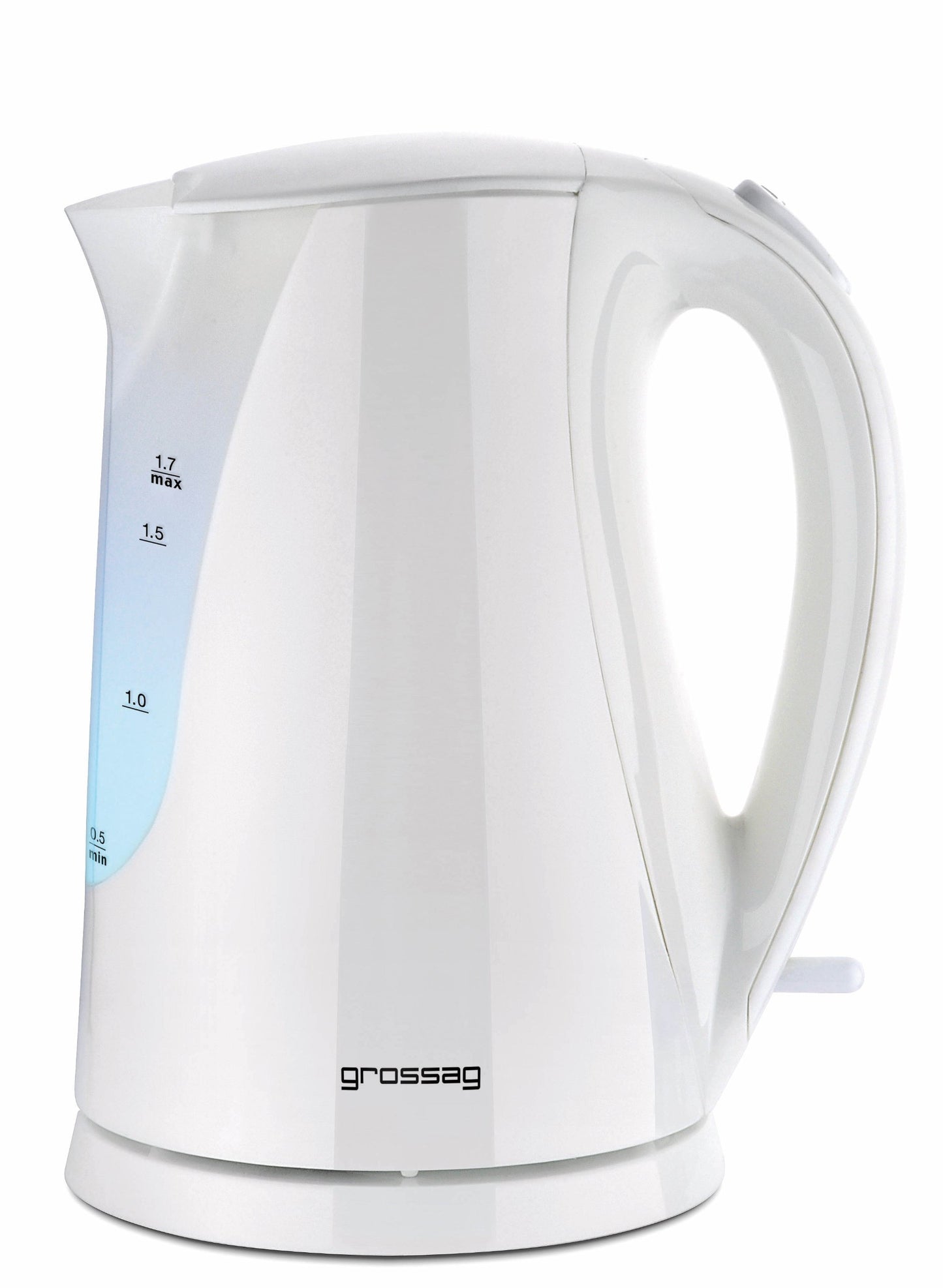 Grossag ūdens vārītājs WK 22.00 - 1.7L, balts, noņemams filtrs, apgaismots, 2200 vati.