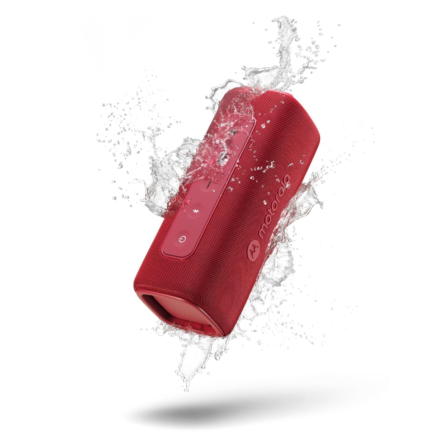 Motorola ROKR 600 Bezvadu Bluetooth skaļrunis, jaudīgs 30 W skaņas, ūdens un putekļu izturīgs, raidīšanas funkcija 20+ skaļruņu pieslēgšanai, 6 stundu atskaņošana (sarkans)