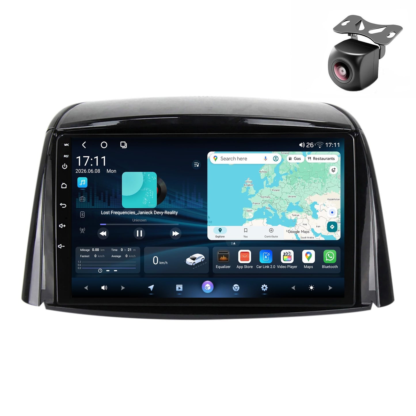 Android 15 autoradio Renault Koleos 2008-2016, 9 collu GPS navigācija, CarPlay, Android Auto, H30 8Core 4+64G