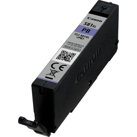 Canon oriģināltinte CLI-581XL PB - XL foto zils, pārstrādājams iepakojums, augstas kvalitātes drukāšanai.
