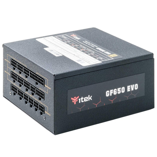 iTek PC GF650 EVO - 650W, HDB hydraulic dynamic bearing, 80 Plus Gold, semi-modular Free Plug, Giapp capacitors