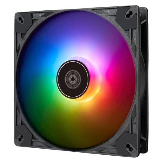 12. SilverStone Vista Performance PWM ventilators, ARGB - 140 mm, melns