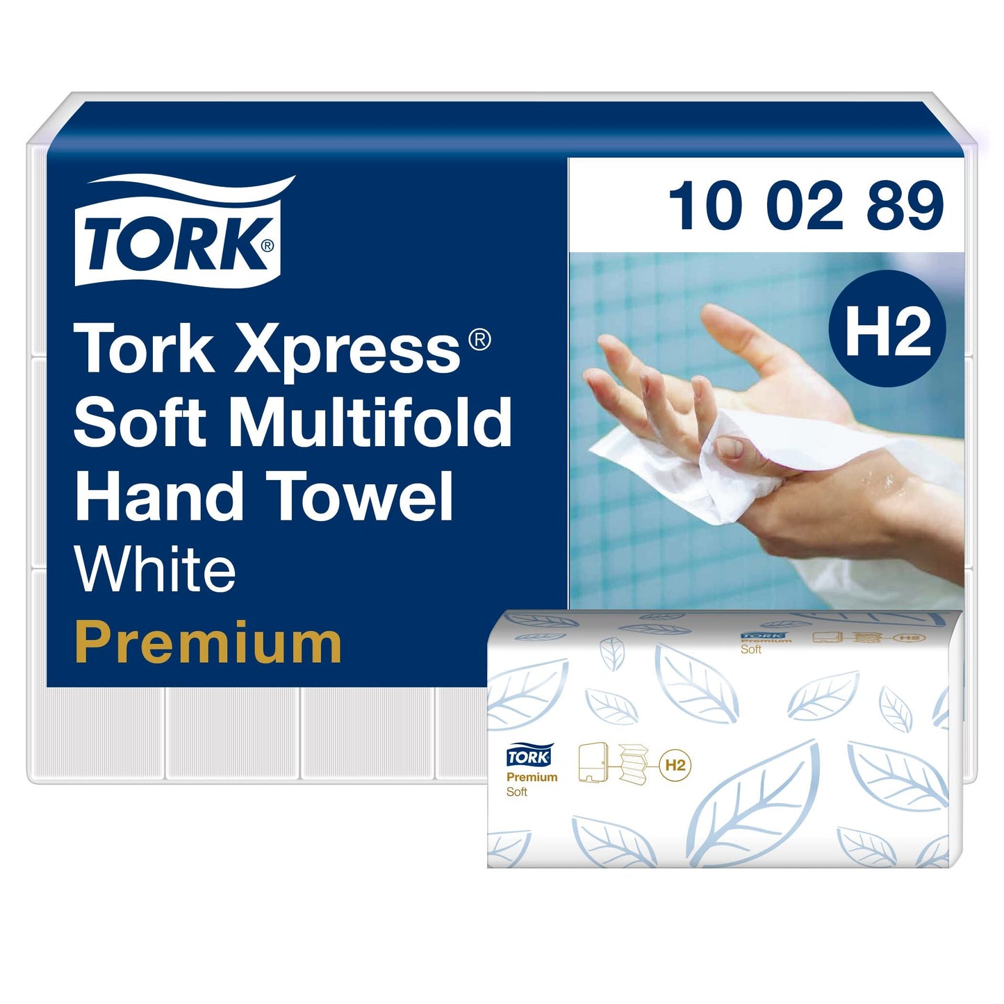 Papīra dvieļi Tork Xpress Premium, mīksti, daudzlocījumu, 100289 H2, 21 x 150 dvieļi