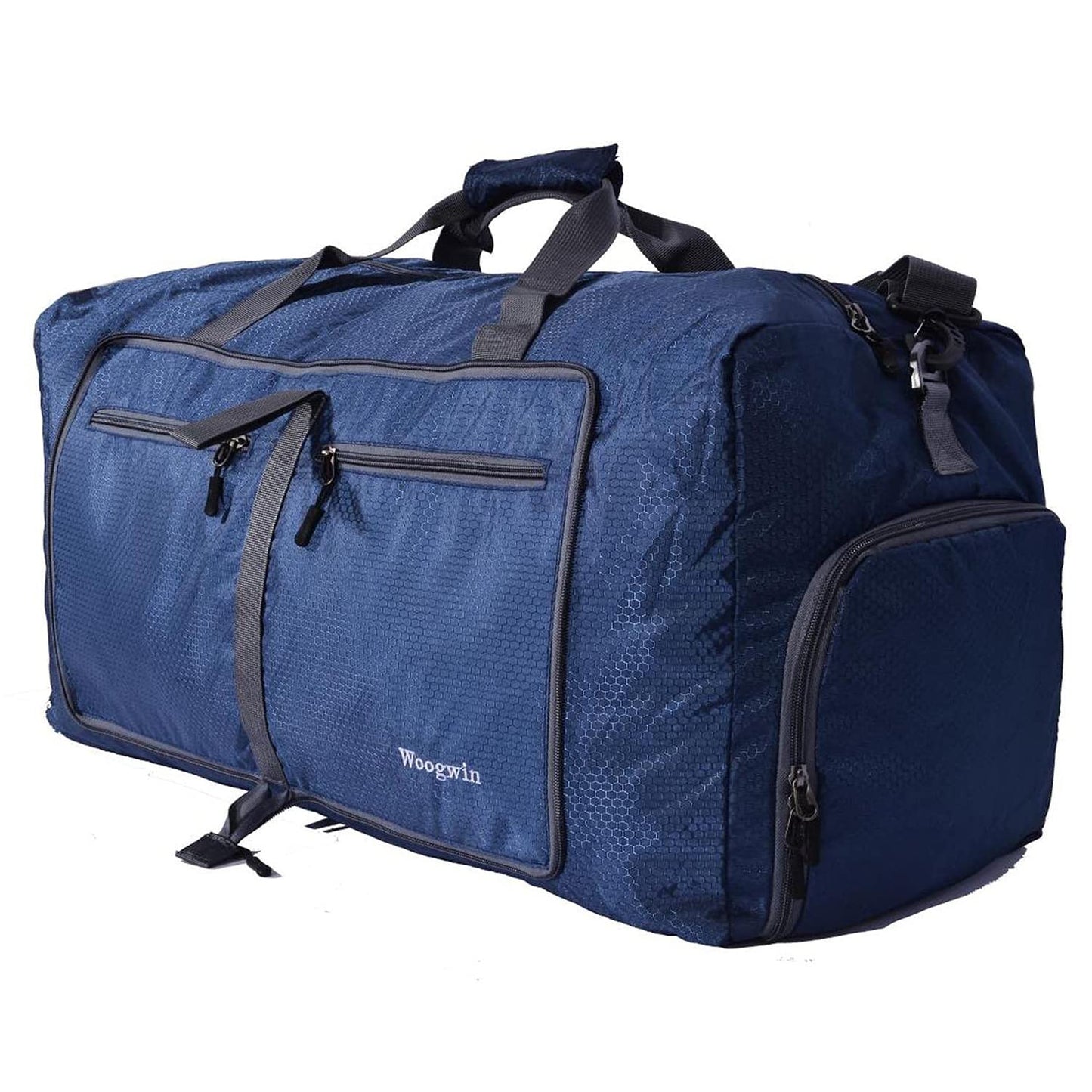 ehsbuy 60L ceļasoma liela salokāma sporta soma vīriešiem un sievietēm ar apavu nodalījumu, kabatām, ūdensizturīga saunas soma ceļojumiem, sportam, atpūtai un nakšņošanai