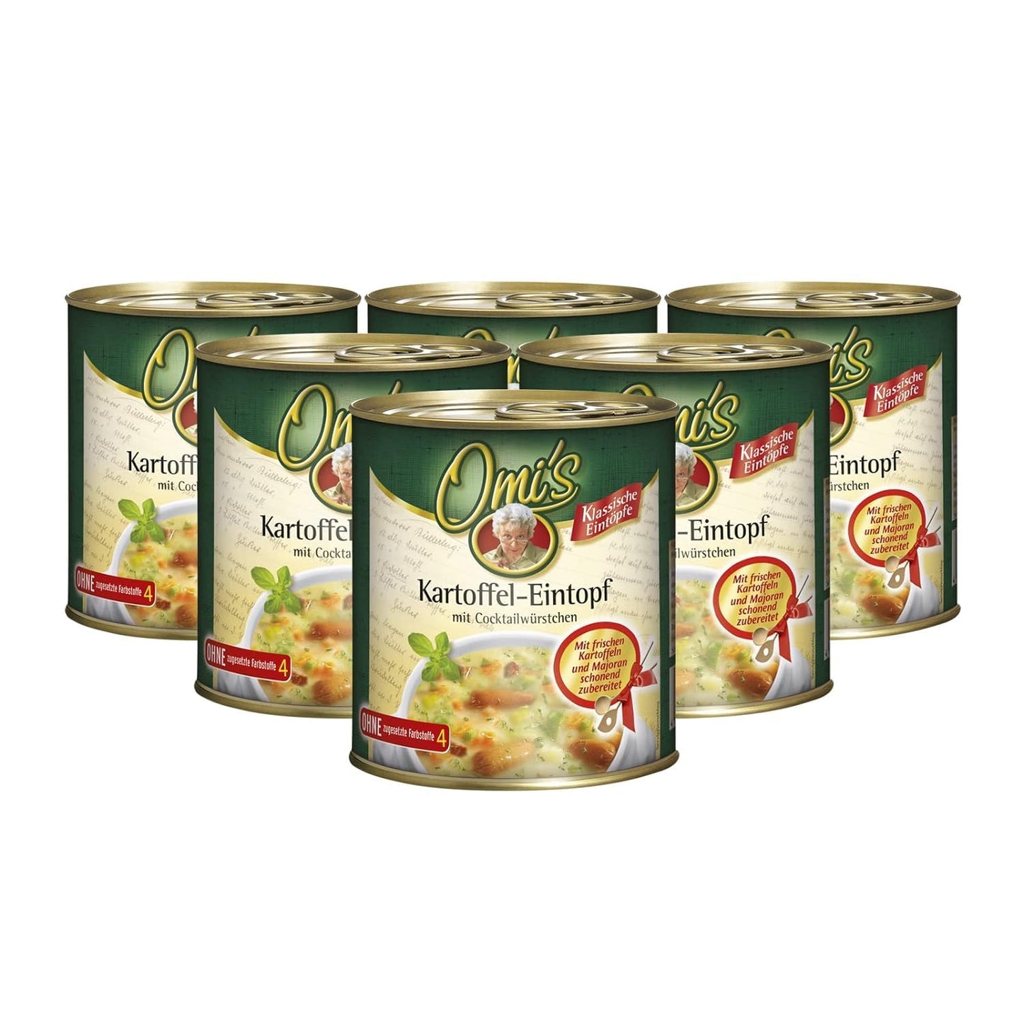Buss vecmāmiņas klasiskais kartupeļu sautējums, tradicionāls zupas ēdiens, 6 x 800g