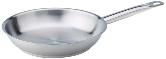 Pentole Agnelli 36 cm stainless steel frying pan - 18/10 steel, tubular handle, durable and heat-resistant design.