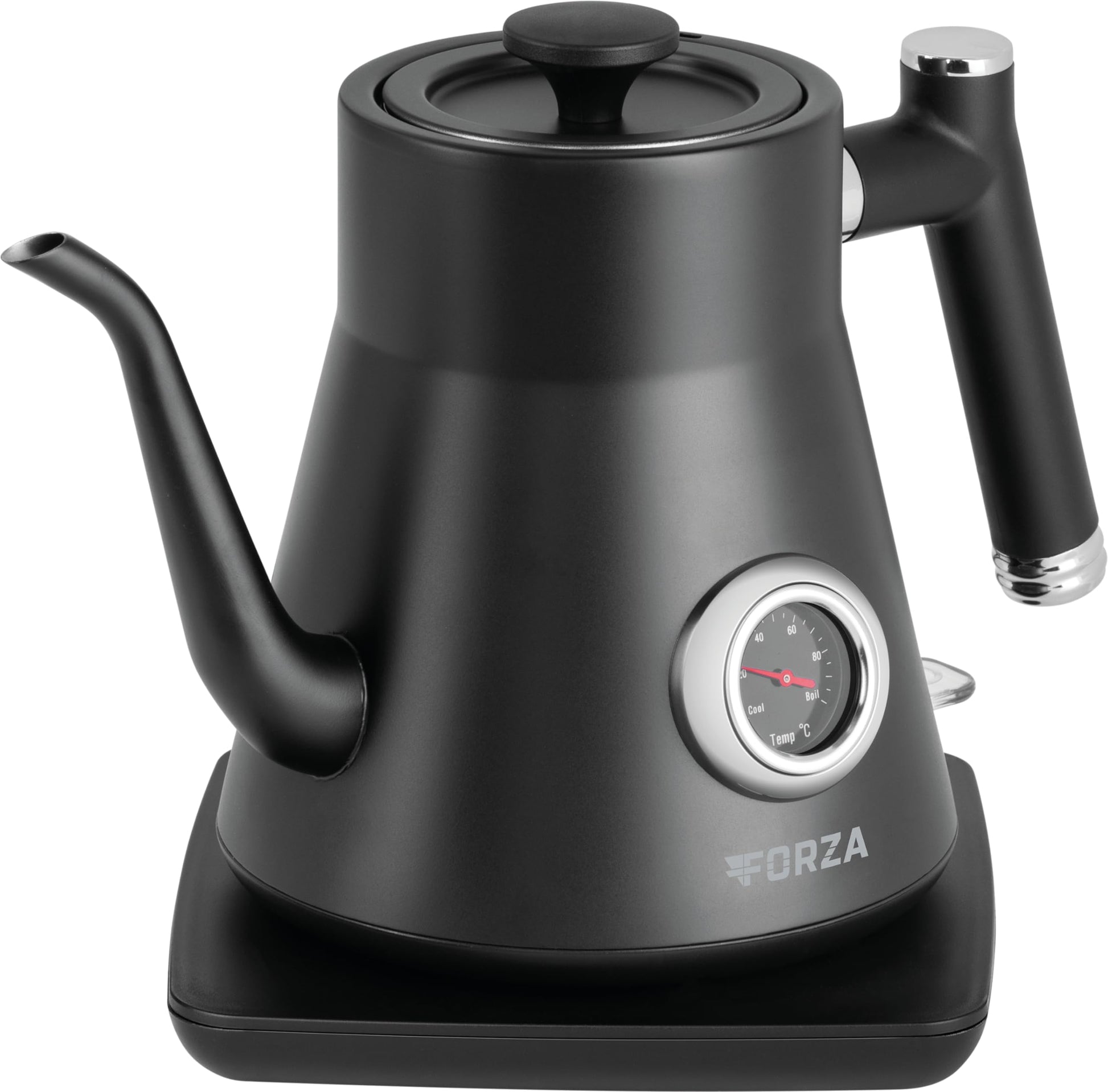 ECG Forza 5000 Pour Over Nero - 1200W, 0.8L capacity, sleek design for optimal brewing.