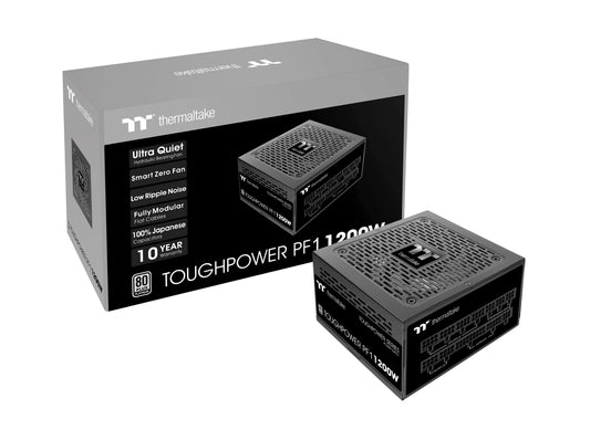 Thermaltake Tt Toughpower PF1 1200W - 80Plus Platinum certified, high efficiency, modular power supply unit.