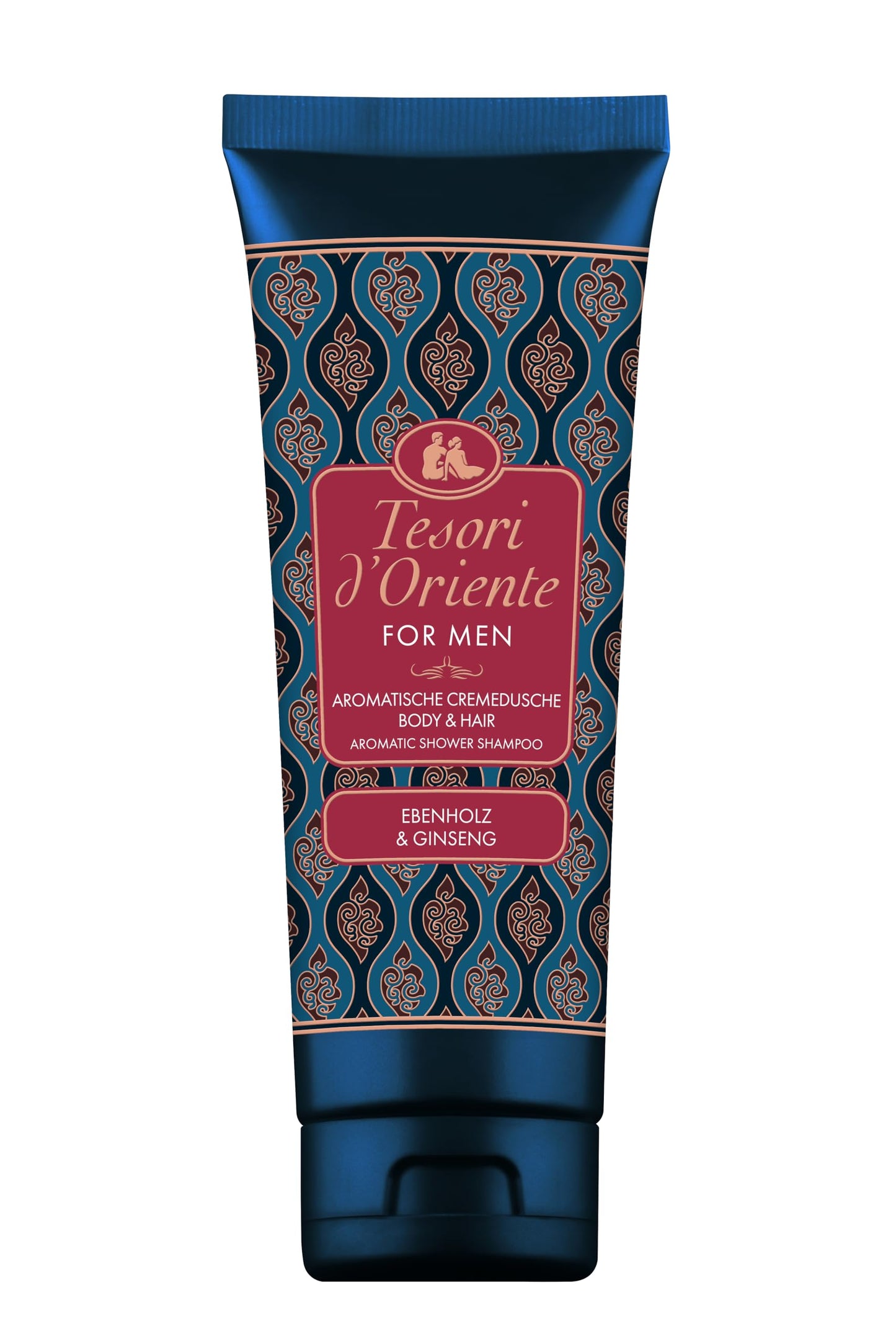 Tesori d'Oriente For MEN Body & Hair krēmveida dušas želeja ar melnkoku un žeņšeņu | 250 ml