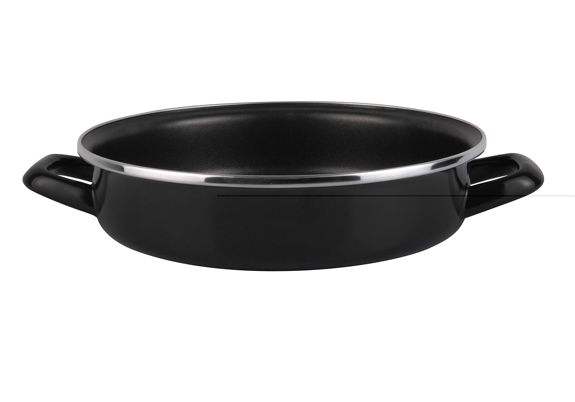 Megafesa 01101912 - kūkas forma, diametrs 28 cm, melna krāsa, ideāla cepšanai un desertiem.