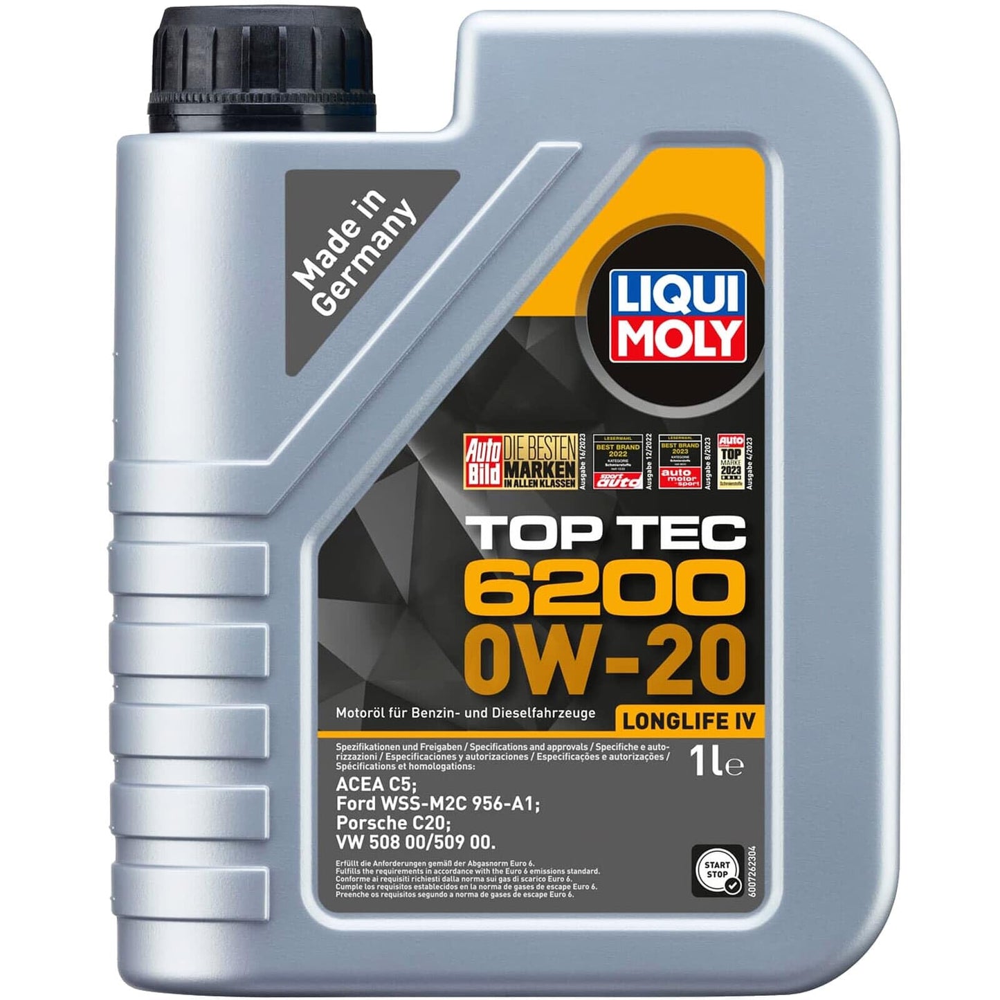 Motoreļļa LIQUI MOLY Top Tec 6200 0W-20 1 L, sintētiska tehnoloģija