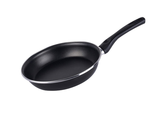 Magefesa 01102593 - 22 cm black frying pan with non-stick coating and ergonomic handle.