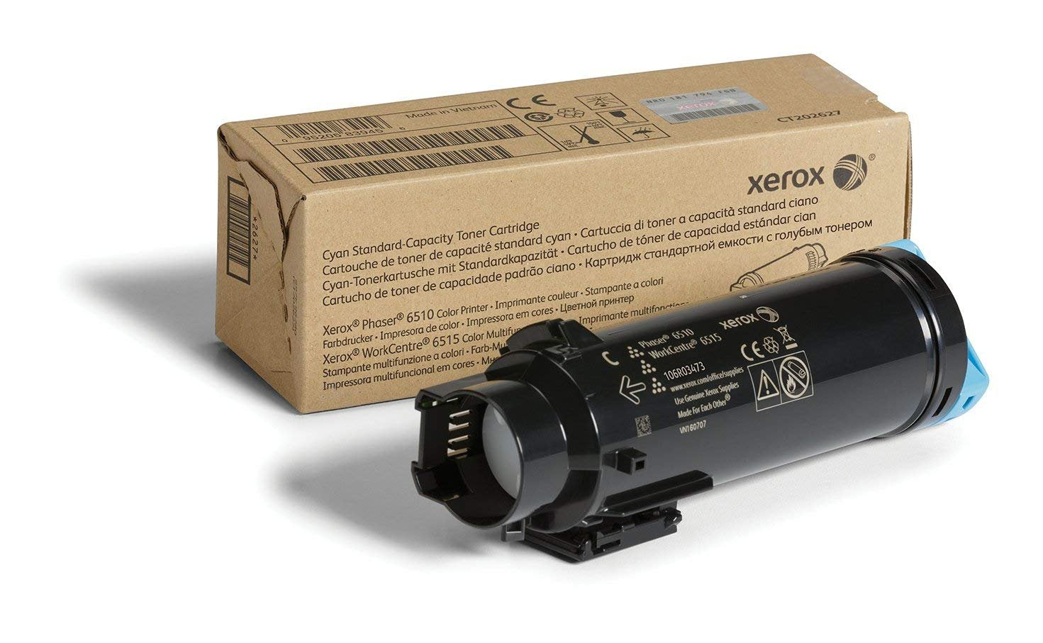 Xerox Phaser 6510 / Workcentre 6515 Cyan Toner Cartridge - Standard capacity, 1,000 pages, 106R03473