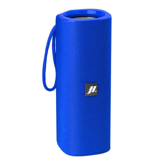 Music Hero bezvadu sūknis skaļrunis 6 W - zils, ar siksniņu, auduma virsmu, TF karte līdz 32 GB, USB un AUX ieejas.