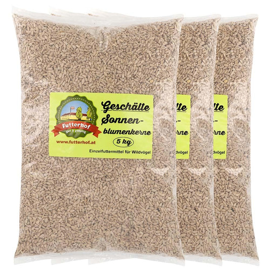 Saulespuķu sēklas bez miziņām Futterhof 3 x 5 kg = 15 kg