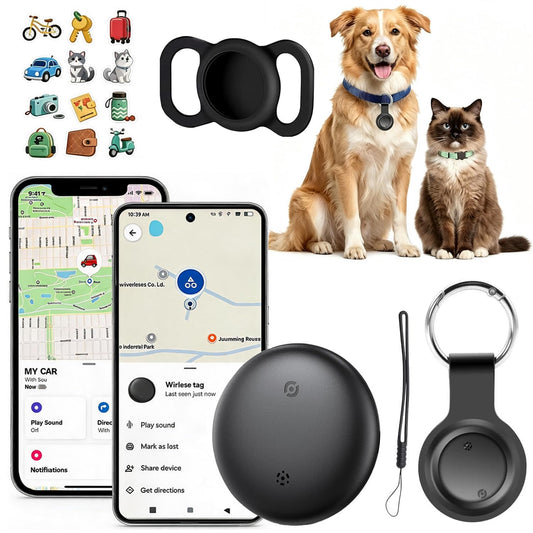 GPS trackers kaķiem un suņiem Katze bez abonēšanas, iOS un Android, mājdzīvnieku kaklasiksnām, IPX6 ūdensizturīgs, pasaules līmeņa atrašanās vietas izsekošana