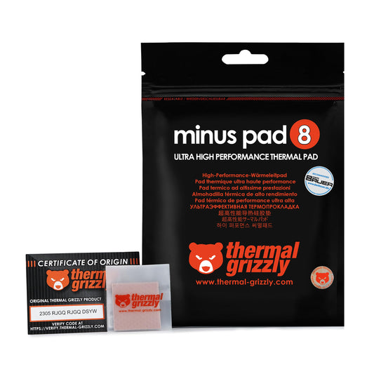 Thermal Grizzly Minus Pad 8 termopad 30x30x0,5 mm GPU, RAM, SSD
