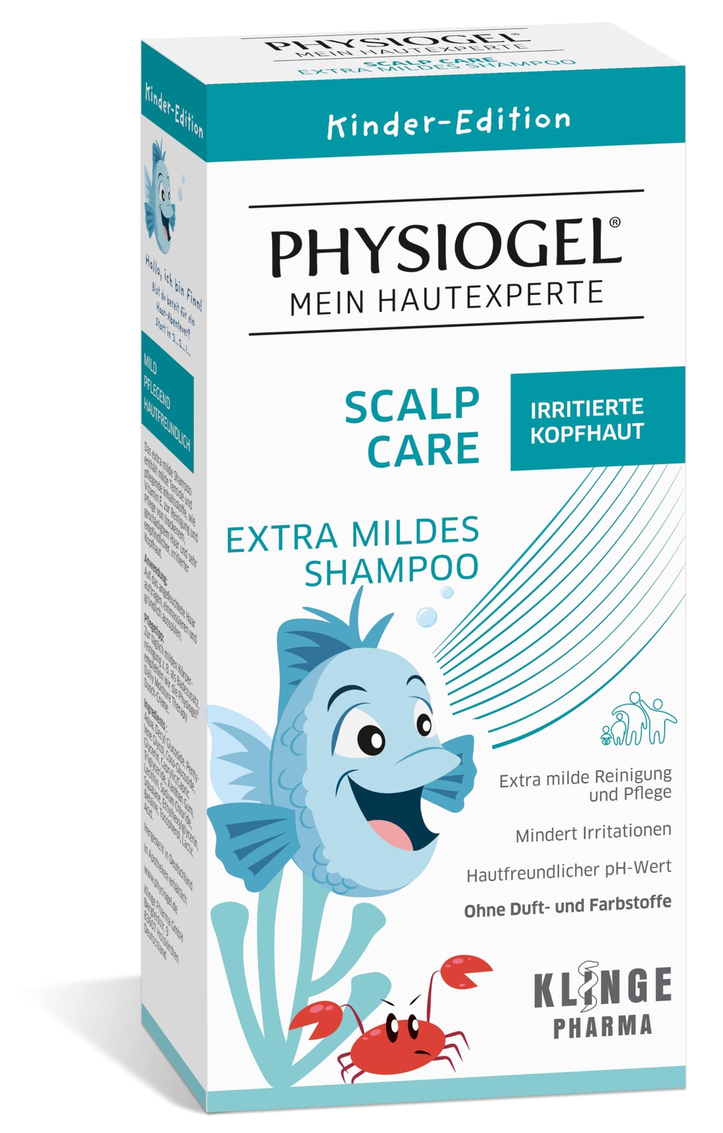 Bērnu šampūns PHYSIOGEL Scalp Care Extra Mild, 200 ml, īpaši maigs jutīgai galvas ādai