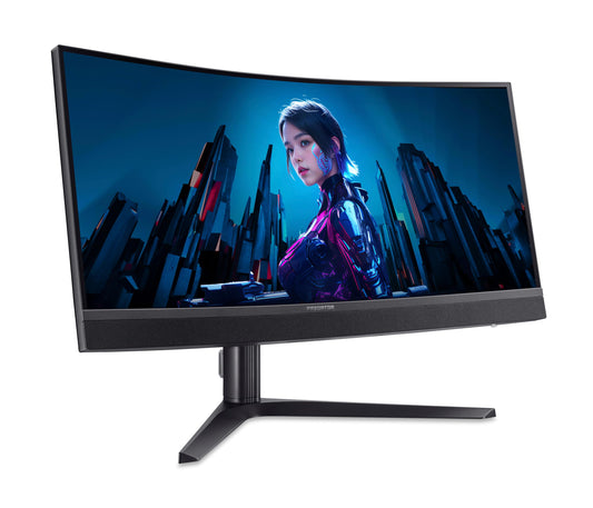 Predator X34V3 spēļu monitors - 34 collas, UWQHD, 180Hz, izliekts, FreeSync Premium, augstuma regulēšana, USB HUB.