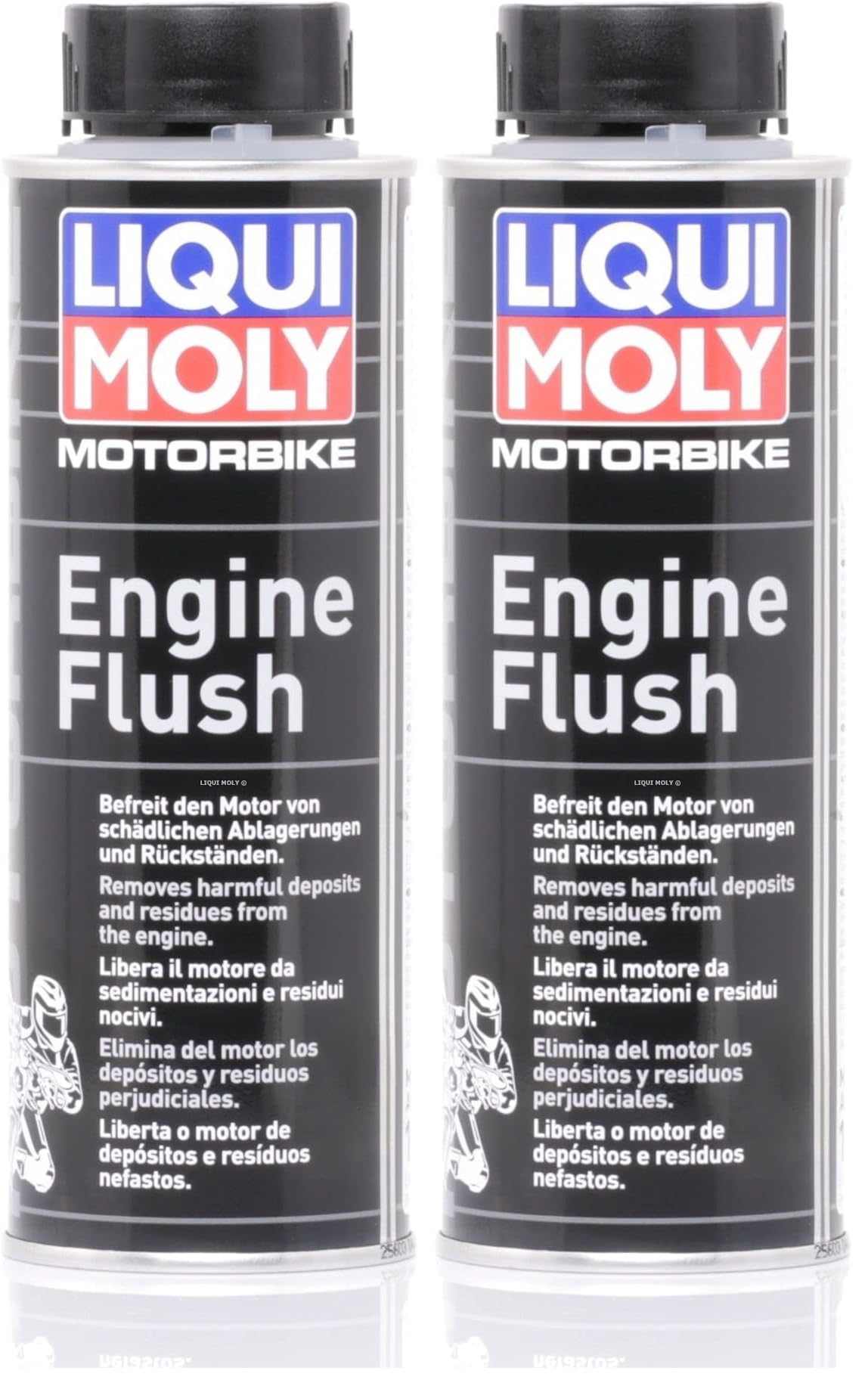 Liqui Moly Motorbike Engine Flush - motociklu motora skalošanas līdzeklis, 250 ml, motociklu eļļas piedeva, Art.-Nr.: 1657 (2 gab.)