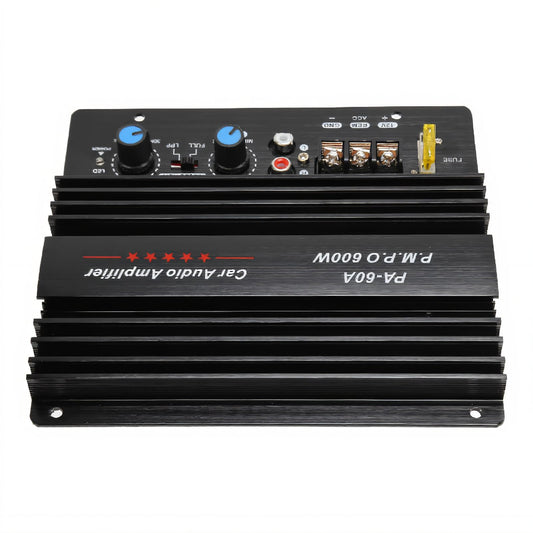 600W auto audio jaudas pastiprinātāja plate, zemfrekvenču skaļruņa pastiprinātāja plate, jaudīgs bass zemfrekvenču skaļrunim automašīnām