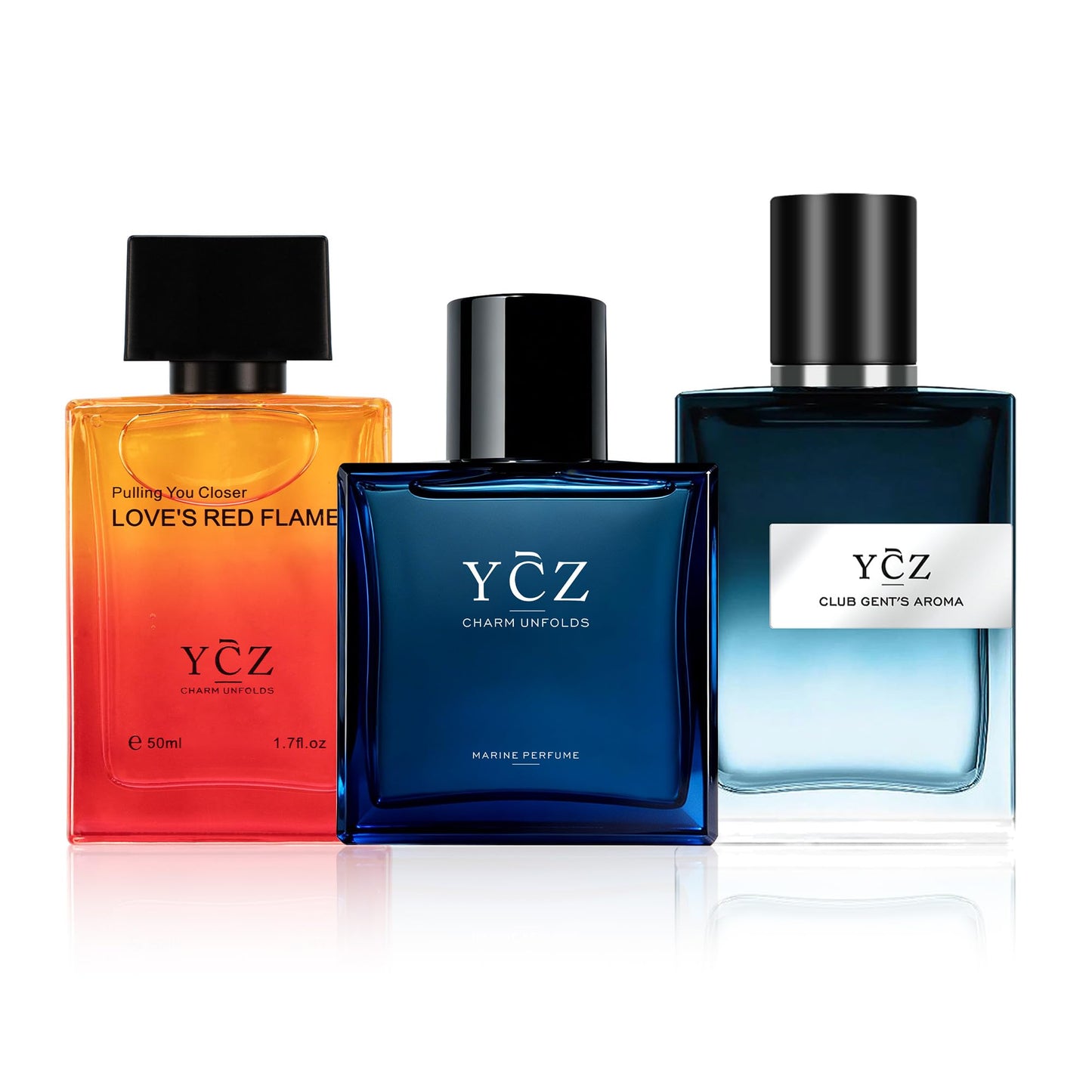 Vīriešu parfīms Ycz dāvanu komplekts 3x50 ml