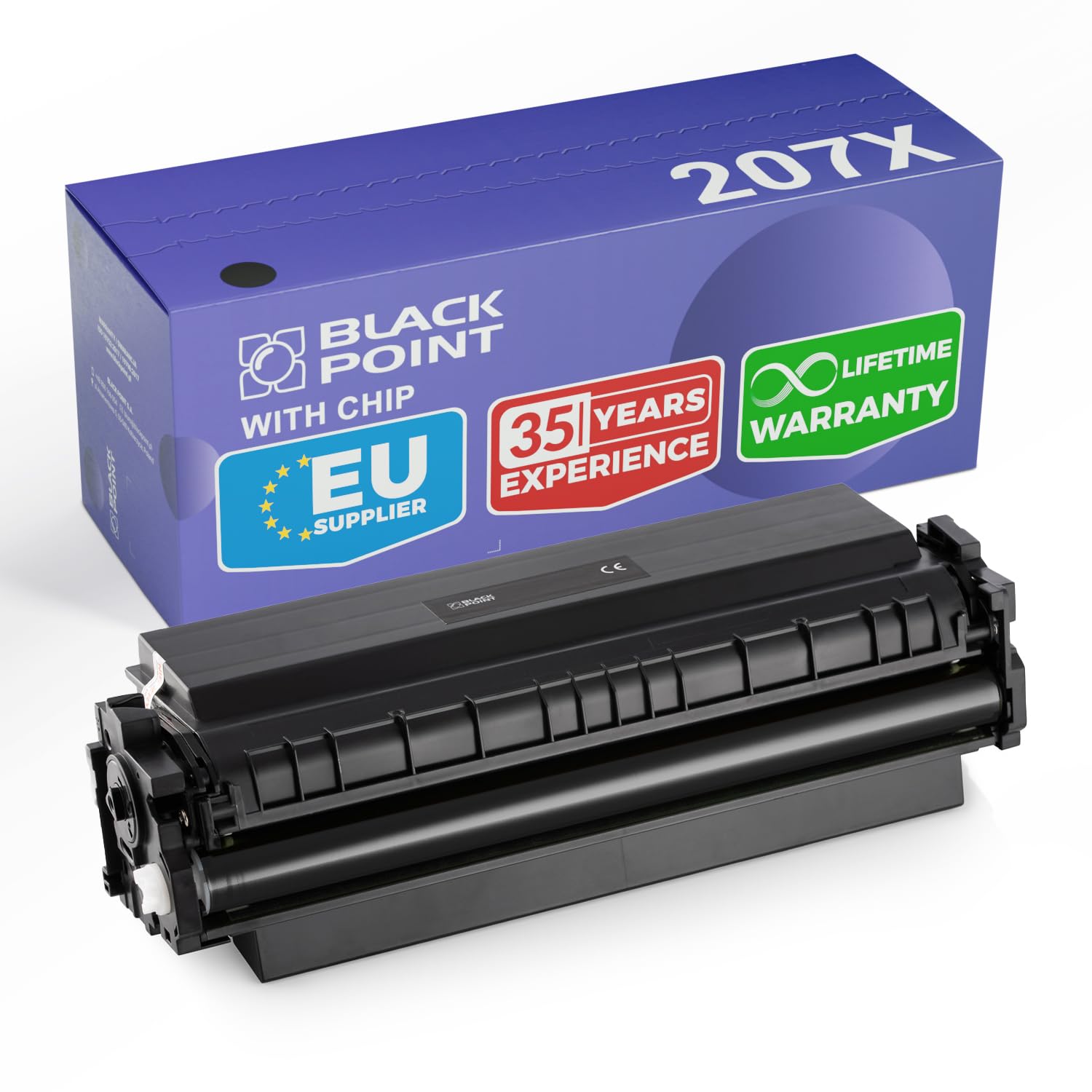MELNAIS PUNKTS AR CHIP Toneris - Saderīgs ar HP W2210X, melns, piemērots HP Color Laserjet Pro MFP M283fdw, M255dw.