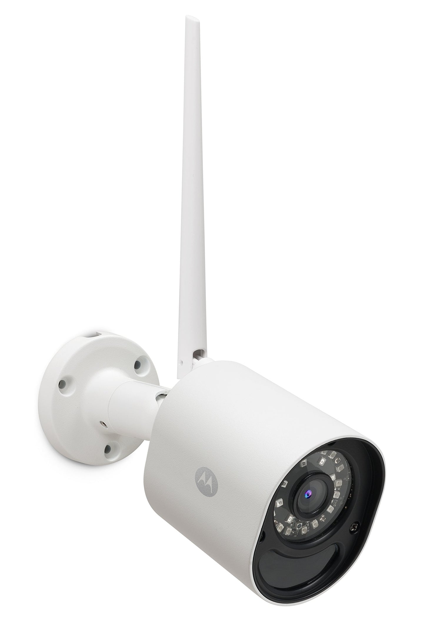 Motorola Lifestyle FOCUS 72 Outdoor | Uzraudzības kamera ar sienas montāžu | Tuvināšana, infrasarkanais nakts redzamības režīms un kustību sensors, LAN, WLAN un lietotnes atbalsts | Balta