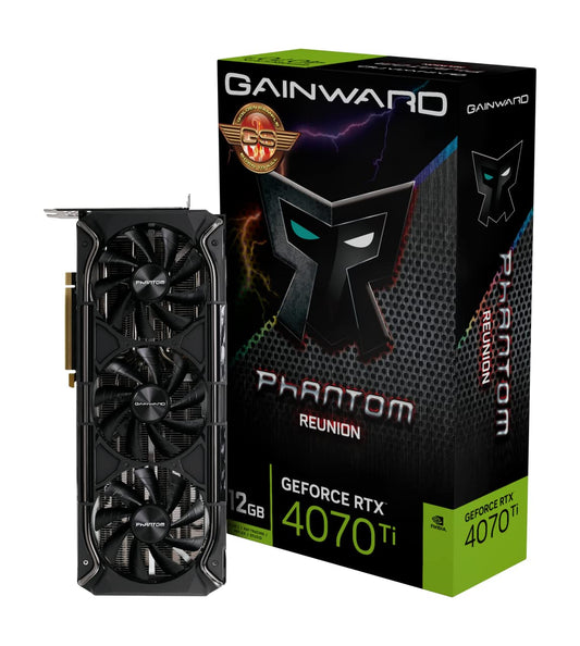 Gainward RTX4070Ti Phantom Reunion GS - 12GB GDDR6X, 192-bit, 3 DisplayPorts, HDMI, high-performance graphics card