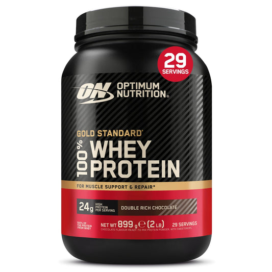 Sūkalu proteīns Optimum Nutrition Gold Standard 100% Whey, Double Rich Chocolate garša, 899g, 29 porcijas
