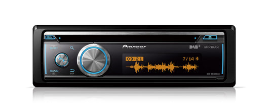 Pioneer DEH-X8700DAB-AN, 1-DIN auto radio, CD tuneris ar FM un DAB+, Bluetooth, MP3, USB un AUX ieeju, RGB – apgaismojums, Bluetooth, Smart Sync lietotne, 5-bandu ekvalaizers, iekļauta DAB antena