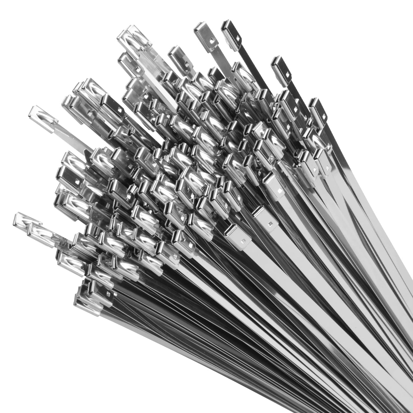 Nerūsējošā tērauda kabeļu savilcēji XINGO 200 gab., 300 x 4,6mm, 304 metāls, izturīgi daudzfunkcionāli savilcēji izpūtēja izolācijai, lietošanai ārā un nojumei