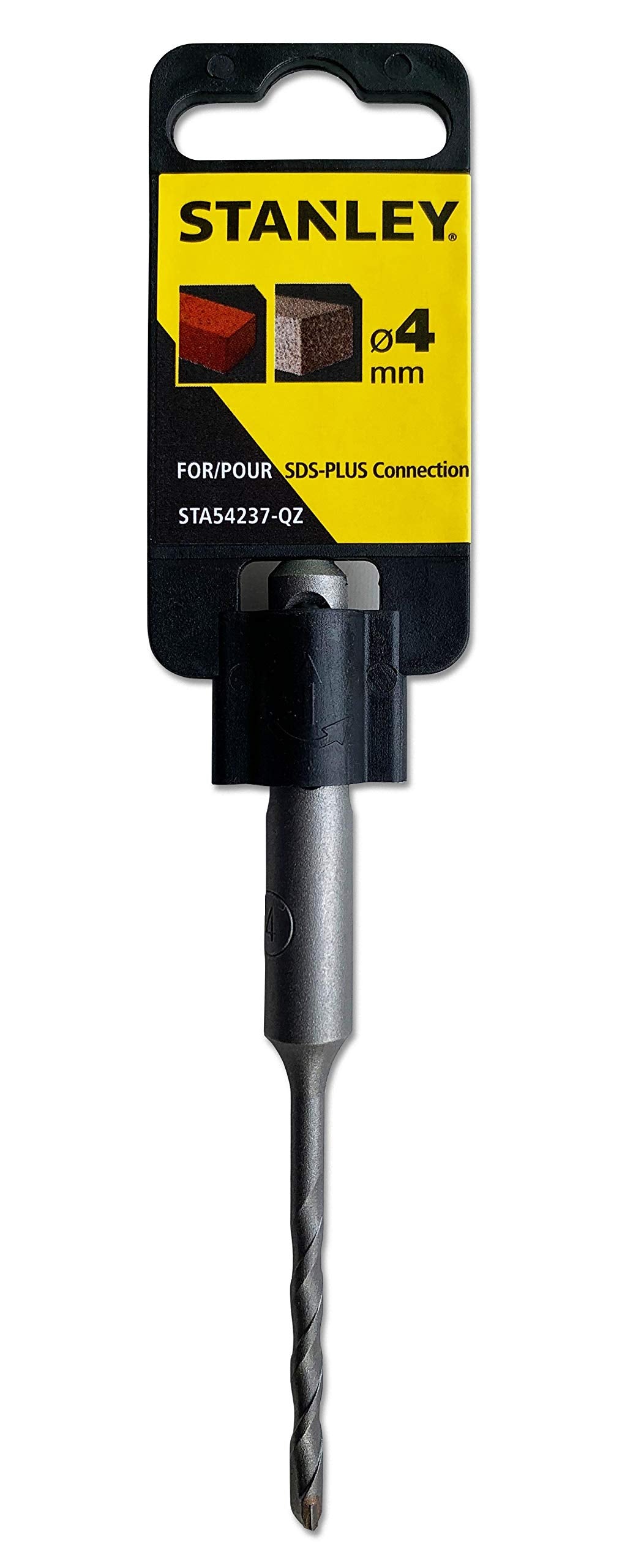 SDS-plus betona urbis Stanley STA54237, 4 mm, 110 mm, betonam, granītam, mūrim, klinkeram