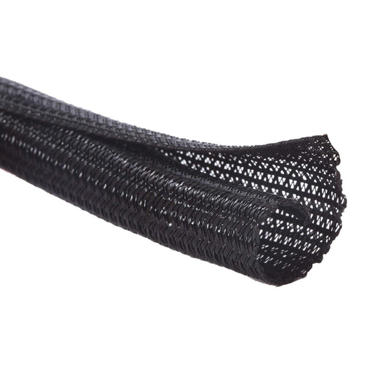 Alex Tech 13mm-3.1m pašnoslēdzošs kabeļu apvalks, pīts kabeļu pārvalks, saīsināms, melns, TV, dators, mājas kino, automobiļu kabeļiem mājās un birojā