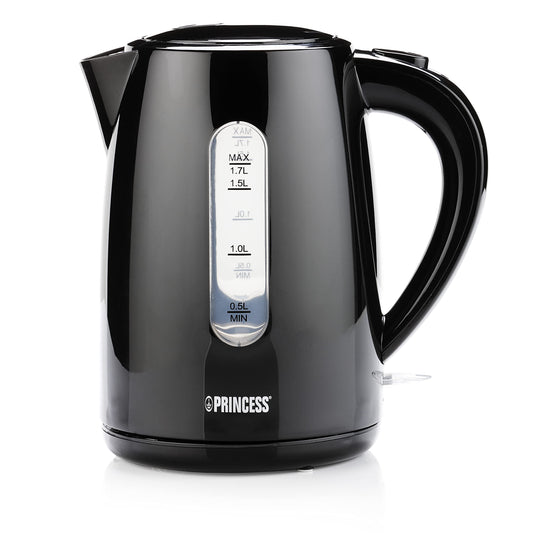 Princess 01.236017.01.001 tējkanna - 1.7L capacity, 2200W power, stainless steel design, fast boiling kettle