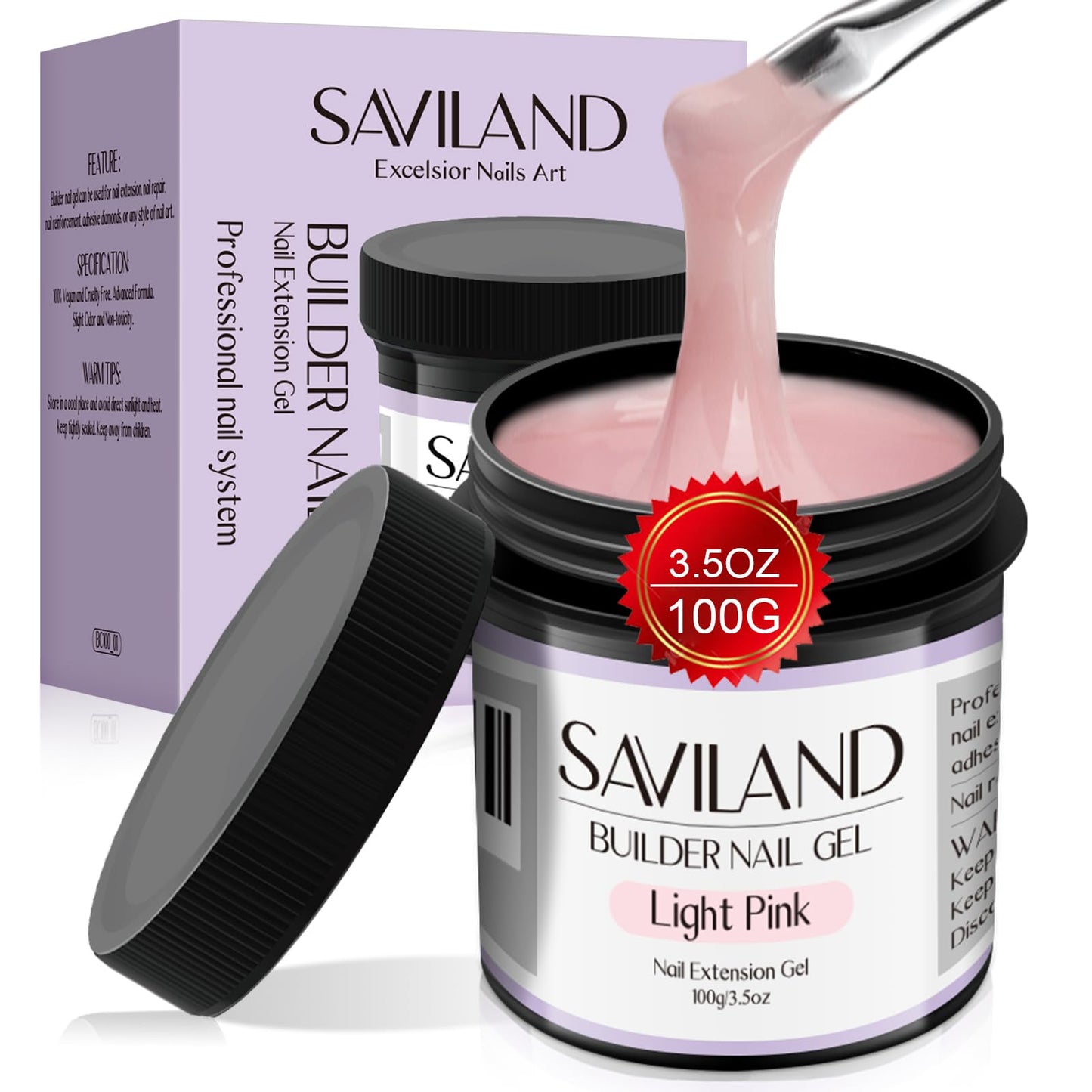 Gēls nagu pieaudzēšanai Modelones, rozā nude builder in a bottle UV hard gel, 15ML