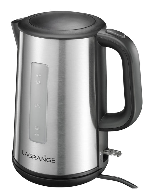 Lagrange 509 001 Naos ūdens vārītājs - nerūsējošais tērauds, 1,5 L, kompakts dizains 22,8 x 15,5 x 24,13 cm