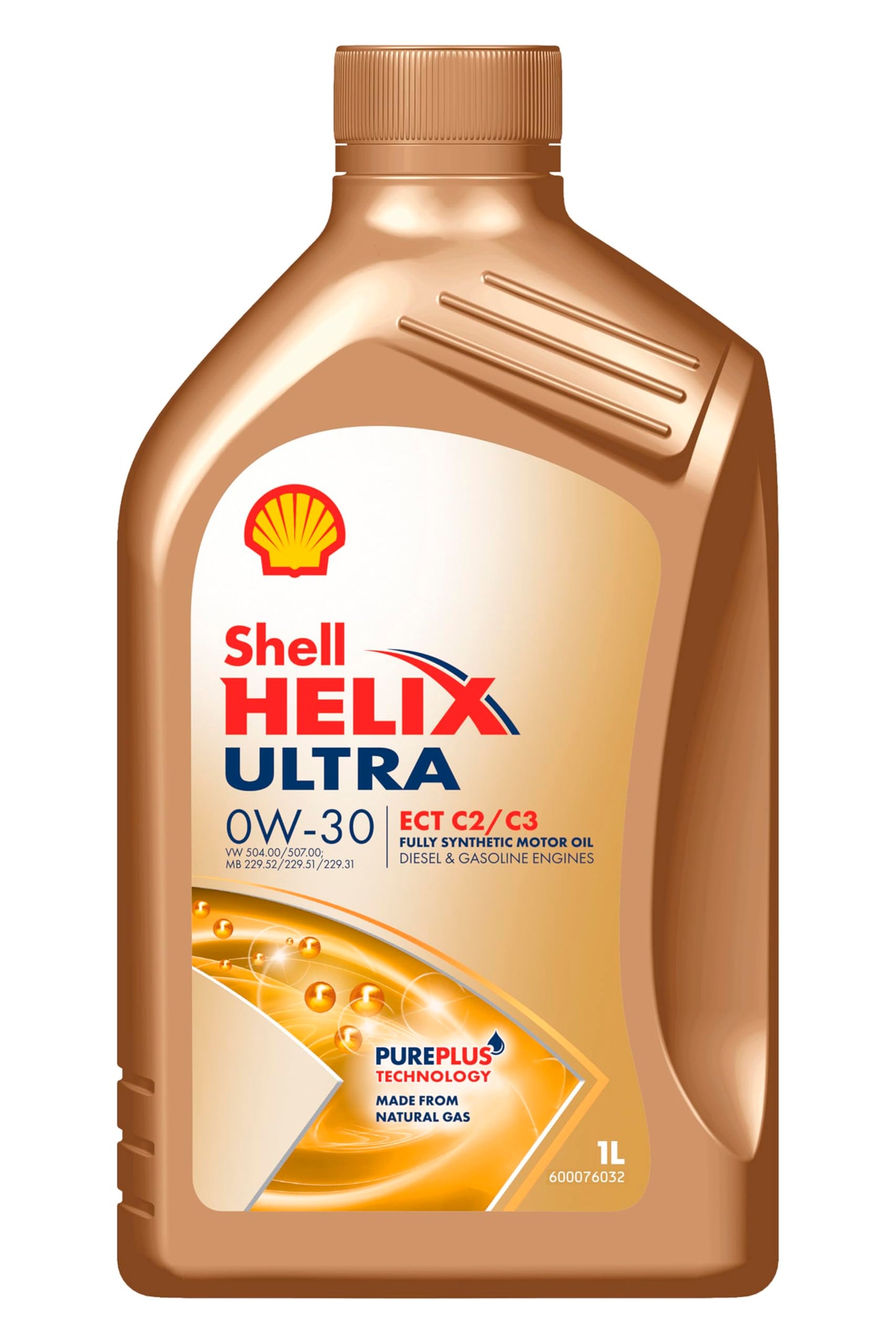 SHELL HELIX ULTRA ECT 0W30 1L, sudrabs