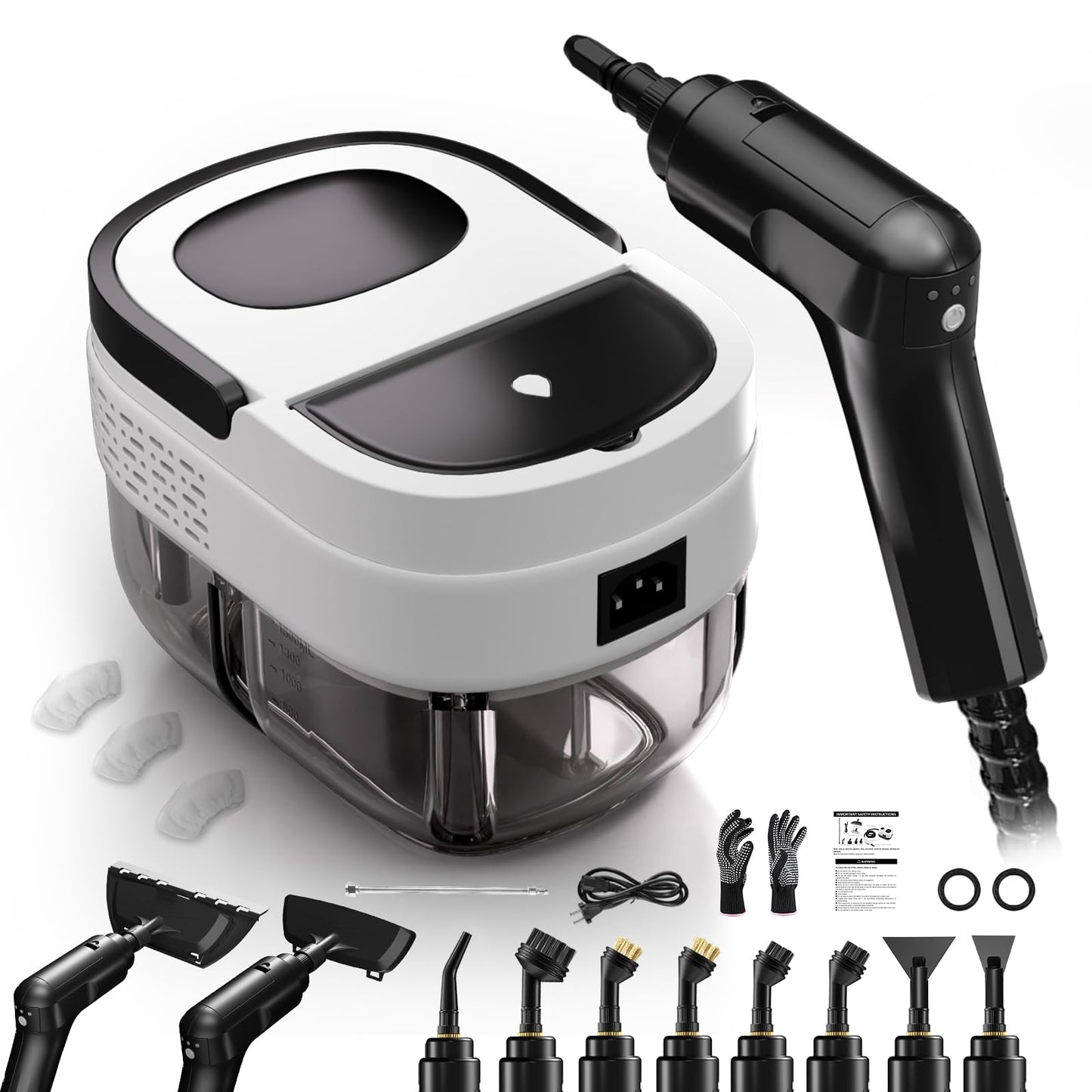 Dampfreiniger Handgerät, Hochdruck-Dampfreiniger visam, 1,6L ūdens tvertne