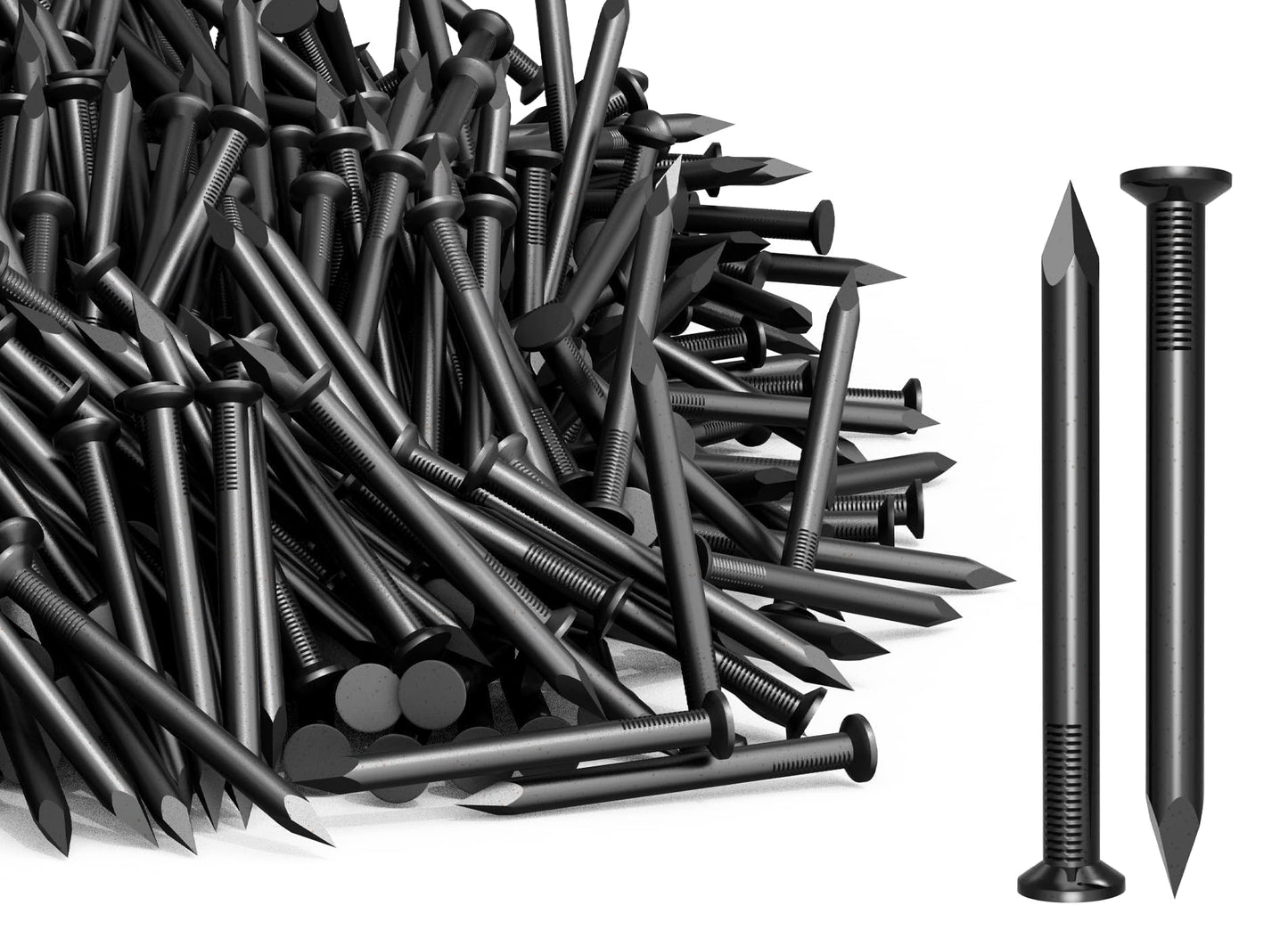 80 gab. naglas 20mm, tērauda naglas betonam attēlu piekāršanai, mazas sienas naglas