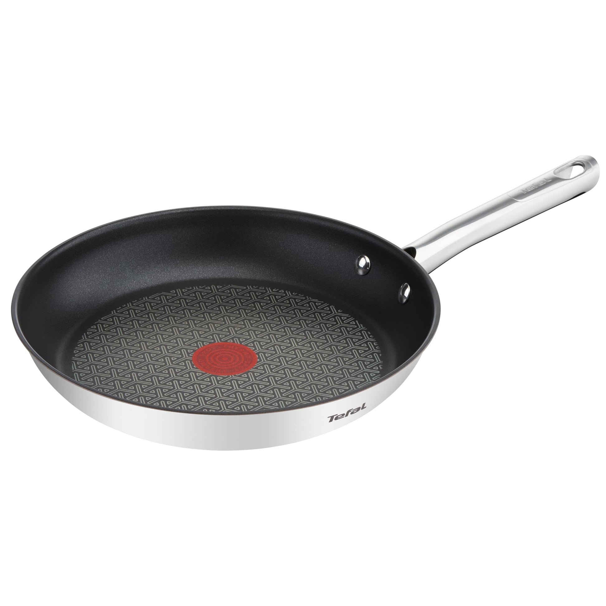 Tefal Duetto panna A70408 - 32 cm, drošs pretpiedeguma pārklājums, Thermo-Spot, nerūsējošā tērauda, indukcija.